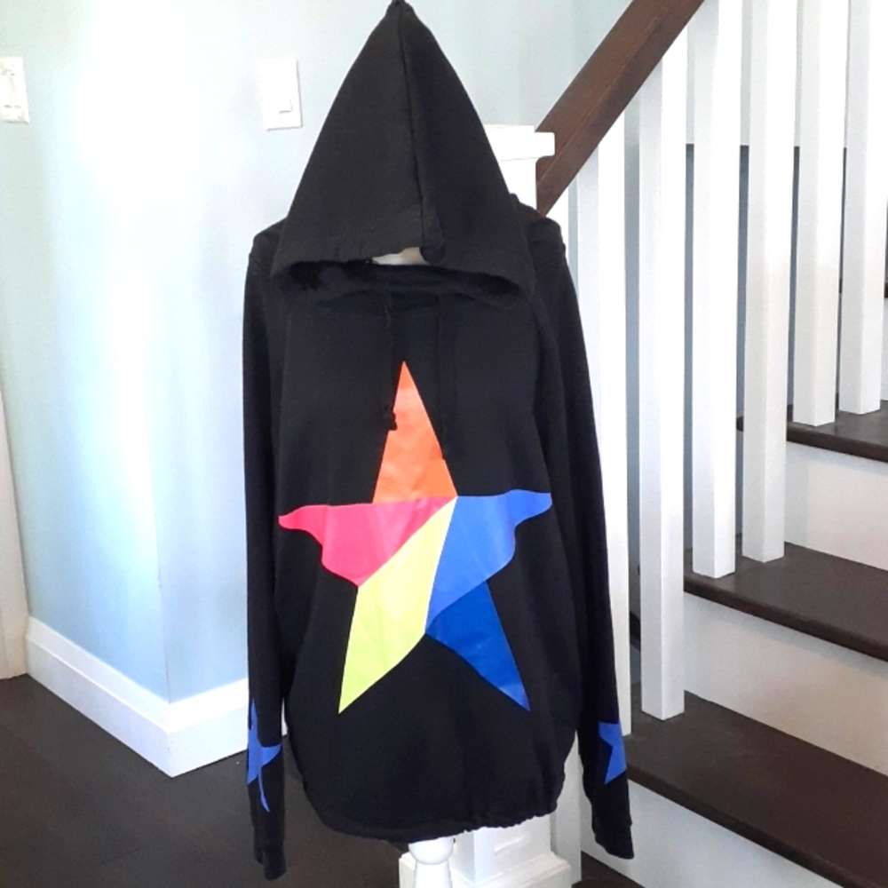 & SPANNER Reversible full zip star hoodie
